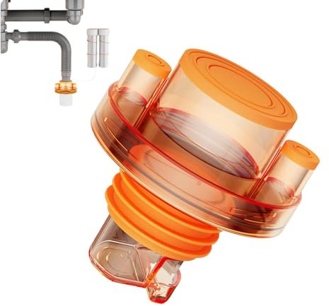 boiler Abwasserrohrstopfen | Geruchsdichte Silikon-Schlauchrohrdichtung | Wäschezubehör für Mopp-Waschbecken-Abfluss, Badewannen-Abfluss, Waschmaschinen-Abfluss, Küchenspülen-Abfluss