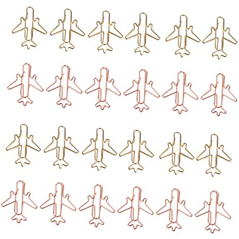 VILLCASE Clip 120 Stk Büroklammer Flugzeug Für Kinder Geschenk Für Süßer Ordner Papierstift Papierklammern Für Das Büro Lesezeichen Für Kinder Mini Anmerkungen Eisendrahtplattierung