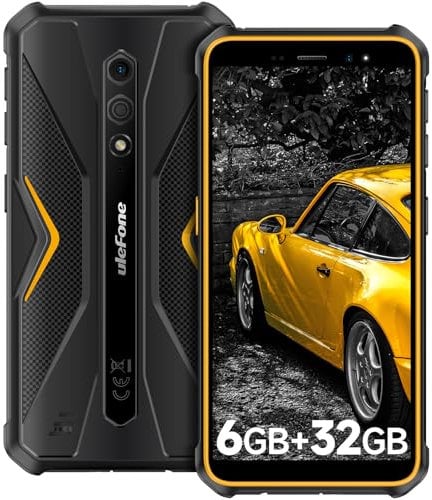 Ulefone Armor X12 Teléfono Móvil Resistente(2024) Android 13, Teléfono Todoterreno 6GB+32GB(256GB SD), Smartphone Impermeable 5,45 HD, 4860mAh Batería, 13MP+8MP, Teléfono Doble 4G/NFC/GPS/OTG