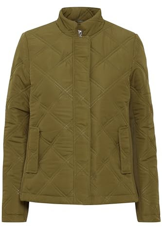 fransa FRFAY JA 2 Damen Übergangsjacke Steppjacke Jacke leicht wattiert Stehkragen 100% Polyester regular fit, Größe:XXL, Farbe:Dark Olive (190516)