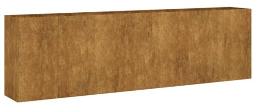 Willood Hochbeet 280x40x80 cm Cortenstahl, Hochbeete aus Stahl für den Anbau von Pflanzen, Gemüse und Kräutern