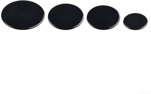 4 Stück Herd- / Gasbrennerkappe, Brennerkrone, Flammenkappen-Set, Flammenbrennerkappe für Sabaf-Zubehör, 55 mm, 75 mm, 100 mm (flach)