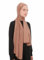 Ayisah Jersey Kopftuch Damen Hijab Muslimisch - Helles Braun Viskose Jersey Hijab Kopftuch Für Damen - Dehnbar Moderne Islamische Hidzab Kopftücher Schal - Hidzab Kopftücher 70x180 cm (Helles Braun)