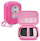 Misilmp Kids Instant Camera Case, Carrying Bag with Inner Pocket Compatible with YORKOO/CAMCLID/CHRERNA/OPERHOO Print Camera Shell, Kids Camera Photo Paper Accessories Organizer Pink (Only Case)