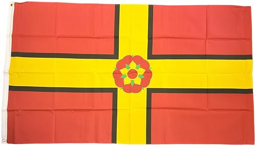 NWFlags Northamptonshire Flag 5ft x 3ft 75d Premium Polyester Suitable For Flagpoles | Strong Polyester 5x3 foot material flag with Eyelets