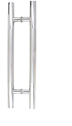 Modern Chrome Shower Door Handle and Hinge Replacement Set for Glass Door Stylish Bathroom Knobs for Shower Enclosures Screen Internal/External (Size: 400mm*600mm)