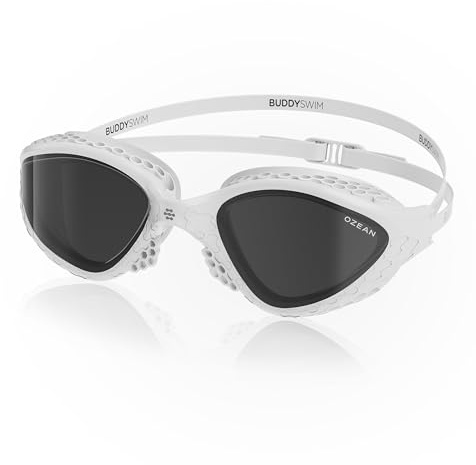 Buddyswim Schwimmbrille Ozean. Schwimmbrille Herren mit UV400-Schutz, Antibeschlag Schwimmen Zubehör Damen, Swimming Goggles mit Panoramasicht, Bequemer Sitz dank HCF‑Technologie. Ideal für Pool
