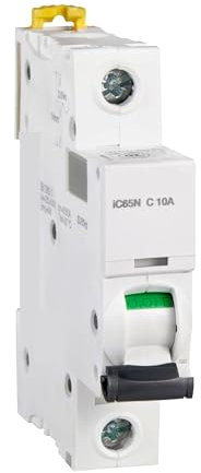 FUYUMIC Disjoncteur magnéto-Thermique Type C 1P 10A 230/400 VAC 50/60 Hz A9F18110