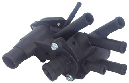 Hajus 1211189 Thermostat mit Gehäuse 87°C Kompatibel mit VW Golf 3 Polo 6N1 Vento AEV AEA ADX