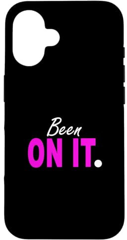 Pink Been ON IT. Graphique rose Coque pour iPhone 16