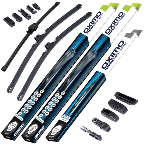 OXIMO SIMPLY WORKS Front und Heckscheibenwischer für Volkswagen Golf 6 VI 07.2009-04.2013 Kombi, 3er Set Wischerblätter - links 600 mm, rechts 475 mm, hinten 330 mm