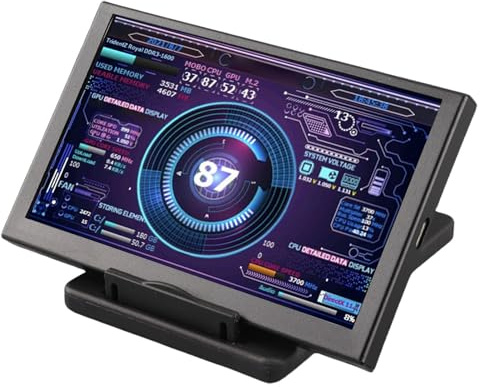 XUXHOU PC -Temperaturanzeige 5 Zoll IPS -Bildschirm CPU RAM Sensor Panel Anzeige für, Tragbarer Kompaktmonitor für Gamer, Iron LCD 1 Position