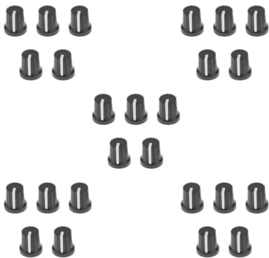5 set of 5pcs Guitar Effect Pedal Knob Amplifier Control Knobs Black+white