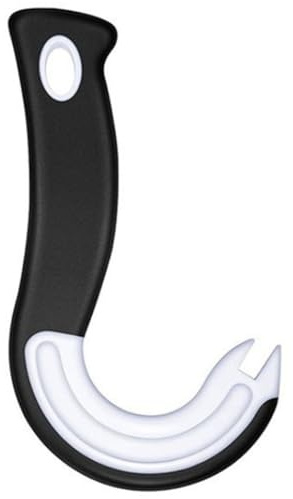 OVAQUIXI EasyLift Ring Pull Tool, Manual Can Tab Opener for Arthritis and Seniors, Easy Grip Kitchen Gadget for Weak Hands (Black White)