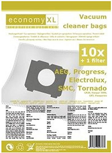 10 Staubsaugerbeutel Economy geeignet für AEG Electrolux 4588 Trio