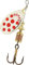 Cuiller Tournante A Palette Ovale - Mepps Aglia N°2-4,5G - Argent Points Rouges
