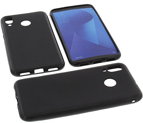 foto-kontor Coque Compatible avec ASUS Zenfone Max M1 ZB555KL Housse pour Smartphone Étui en Caoutchouc TPU Noir