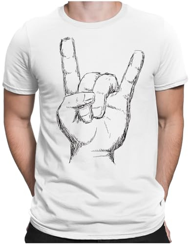PAPAYANA - Heavy Metal Hand - Herren Fun T-Shirt - Regular Fit - S bis 4XL