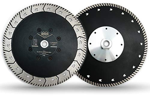 DT-DIATOOL Disque à Tronçonner Diamante 2 Pièces 230 mm x M14 Lame de Scie Double Face pour Couper Meulage Béton Granit Marbre Pierre