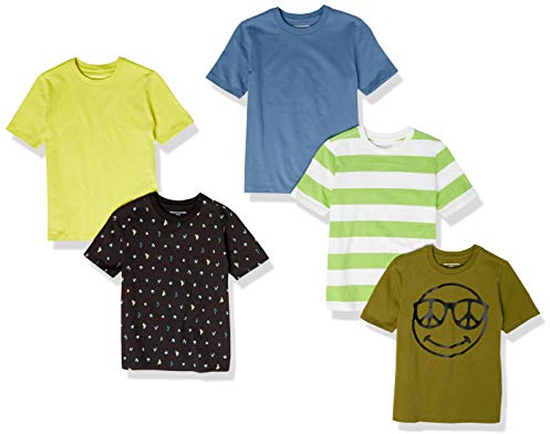 Amazon Essentials T- Shirts à Manches Courtes Garçon, Packs Multiples