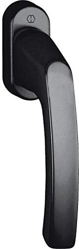 HOPPE Tirador de ventana LIÈGE, VK 7 x 40 mm, aluminio negro mate