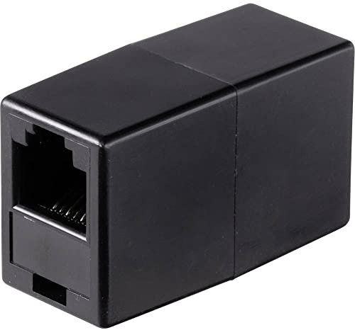 Renkforce Telefon (analog) Adapter [1x RJ12-Buchse 6p6c - 1x RJ12-Buchse 6p6c] Schwarz