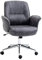 Vinsetto Swivel Computer Office Chair Mid Back Desk Chair for Home Study Bedroom, Charcoal Grey