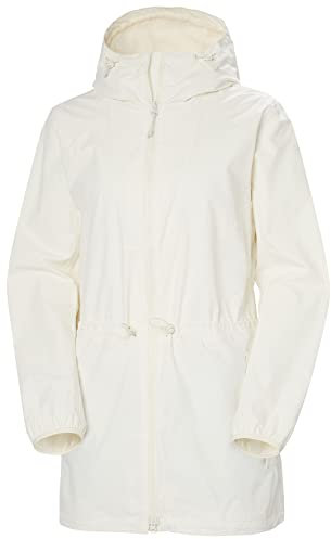 Helly Hansen Women's W Essence MID RAIN Coat, 047 Snow, L