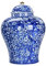 Chinesisches Pflaumenblüten-, Ingwerglas mit Deckel, glasiert, handbemalt, Teeaufbewahrung, Tischdekoration, Blumenvase, Exquisite glänzend