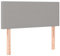 vidaXL Kopfteil, Bettkopfteil mit Holzbeinen, Höhenverstellbar Polsterkopfteil für Bett, Betthaupt Bettzubehör Schlafzimmer, Hellgrau 100x5x78/88 cm Stoff