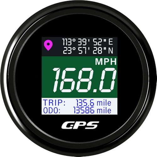 52MM GPS Geschwindigkeitsmesser Messgerät Digital Wasserdichte Boot Km/h mph Knoten Einstellbare GPS Antenne 9-32V fit Auto LKW Motorrad Marine