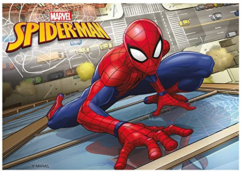 Dekora, Marvel Spiderman Cake Topper, Edible Image for Children's Birthday Cake, A5