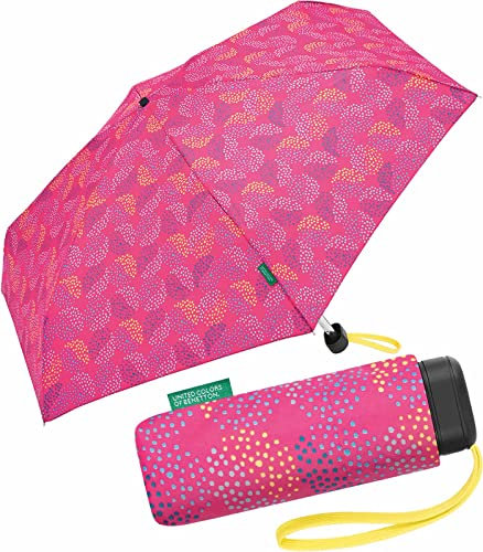 Benetton Taschenschirm Ultra Mini Flat Pop Dots - Fuchsia