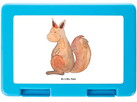 Mr. & Mrs. Panda Aufbewahrungsbox Einhorn Glauben - Geschenk, Unicorn, Eichhorn, Essensbox, Brotbüchse, Brotbox, Brotdose, Einhörnchen, Einhörner, Bento Box, Eichhörnchen