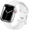 HdanMole Kompatibel mit Apple Watch Armband 38mm 40mm 41mm 42mm 44mm 45mm 46mm, Weiches Silikon Sport Armband Ersatz für iWatch Series 10 9 8 7 6 5 4 3 2 1 SE Herren Damen, Weiß