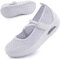 Git-up Zapatos Cómodos para Caminar para Mujeres con Correa Ajustable, Zapatos de Enfermería Casuales de Malla Transpirable Zapatillas Ligeras de Cojín de Aire, LentejuelaBlanco40