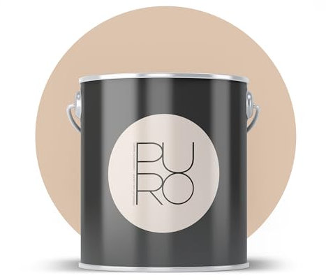 livingwalls PURO C7024 - Pintura de pared con muy alta opacidad, color interior mate de alta calidad, color beige - 2,5 l
