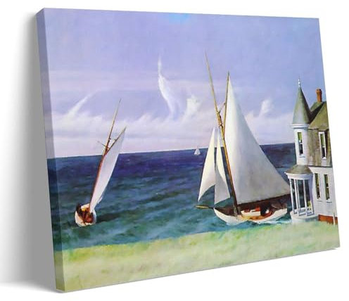 Edward Hopper berühmte Malerwerke (The Lee Shore) Druck Poster Druck Foto Kunst Malerei Leinwand Home Dekorative Schlafzimmer Moderne Dekorationen Geschenke 40 x 60 cm