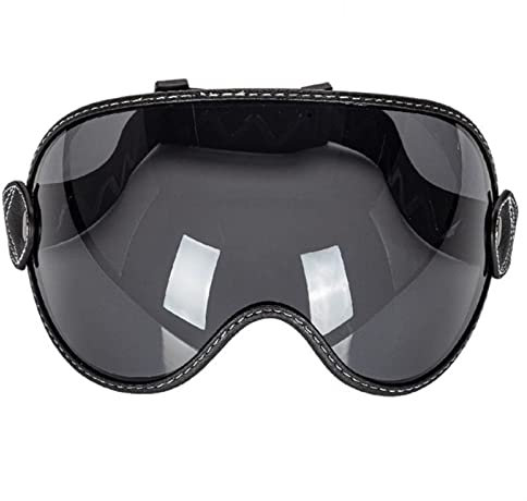 SteFik Motorcycle Helmet Sun Visor Goggles UV Protection Shield Lens Compatible with Bicycle Helmet Facemask Eye-Shield Lens,Motorcycle Helmet