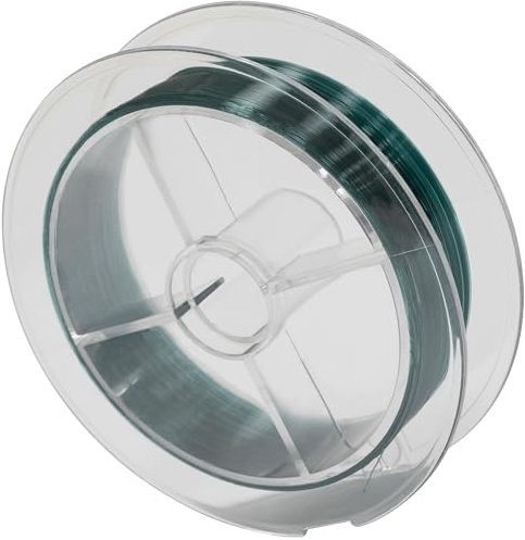 AERZETIX - C68896 - Bobina rotolo di filo da pesca monofilo 100 m - spessore 0.20mm - resistenza 5.9 kg - colore verde - in nylon - esca canna pesce corda