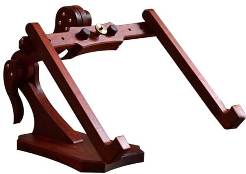 Stickständer Verstellbarer Stickständer Für Stickrahmen, Natürliches Rotes Birnbaumholz, Schwarzer Walnussholzrahmen, Kreuzstich-Bodenständer ( Color : Red pear wood , Size : 9.84*2.29*1.18in )