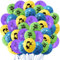 polrsgh Fortni Ballons, 48 Stück, Gelb, Blau, Lila, Grün, Kindergeburtstagsballons, Dekoration für Kindergeburtstage, Unisex-Kinder
