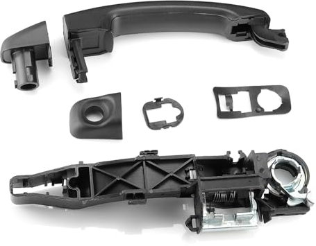 GEARLEADER Tirador Puerta Renault, Manija de puerta corredera lateral izquierda y soporte de manija 806069981R compatible con Renault Master MK3 2010-2016 para Opel Movano 2010-2016