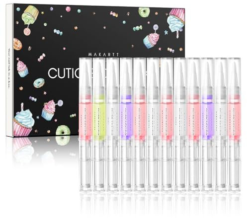 Makartt Nagelöl Stift Cuticle Oil Pen - 12 Nagelpflegestift Revitalisierendes Nagelhautöl für die Nagelhaut Nagelreparaturöl