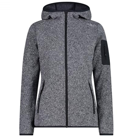 CMP Damen Fleecejacke Midlayer Outdoor Sweatjacke Woman Jacket Fix Hood