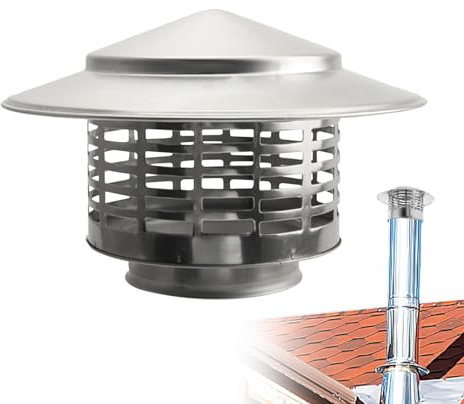 Comignoli - Cappucci Antipioggia Tetto Rotondo, Mobili Da Soffitto Per Una Migliore Ventilazione | Parti Di Ricambio Del Coperchio Del Condotto Di Scarico 'aria Del Coperchio Dello Sfiato HVAC In