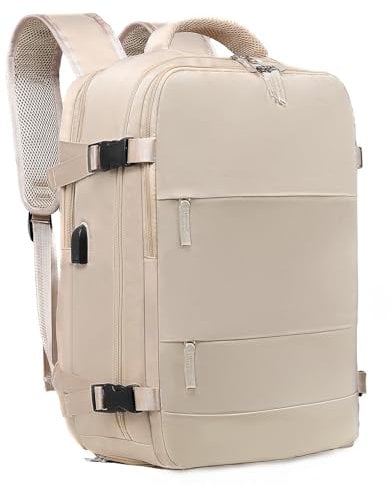 TANTOMI Handgepäck Rucksack 43x30x20 - Business Cabin Bag mit Schuhfach, Flugzeug Laptoptasche, Mehrtaschiges Design Reiserucksack