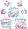 Cruise Door Decorations Magnetic, 7 Pcs Girls Trip Cruise Door Magnets, Oh Ship It's a Girl's Trip Funny Magnetic Ship Cabin Signs for Stateroom Friends Vacation Decor