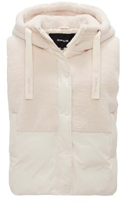 OPUS Damen Weste | Outdoorweste WINDUS Loose aus Material Mix soft cream, 44