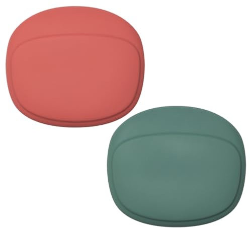 2 Fundas de Almacenamiento para Auriculares, Silicona Multifuncional, Transporte para Cable USB y Artículos Pequeños (Rojo+Verde)